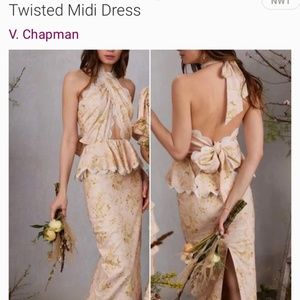 V Chapman daisy midi dress